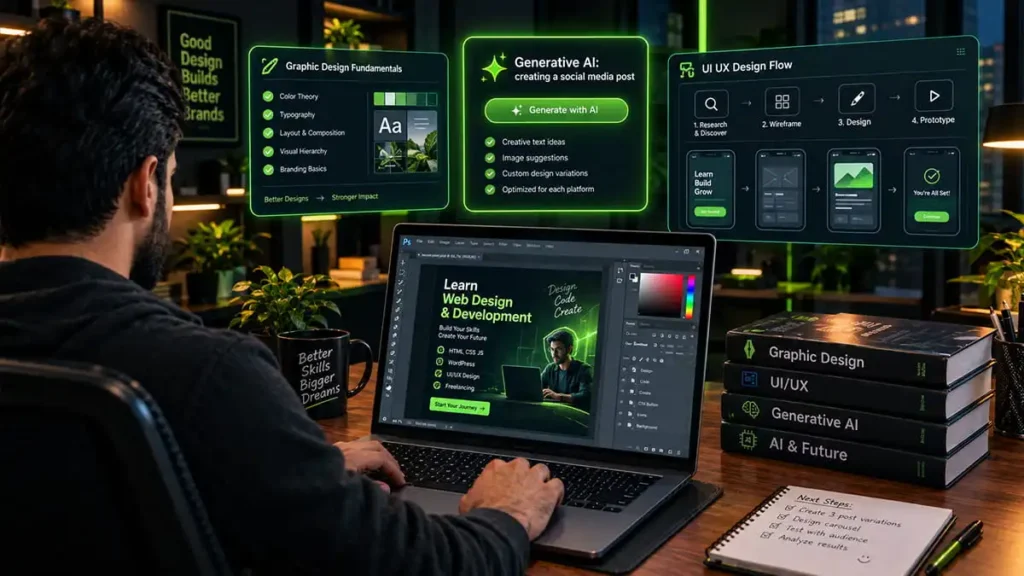 Graphic Designing UI UX Course- Wisdom Academy Chakwal